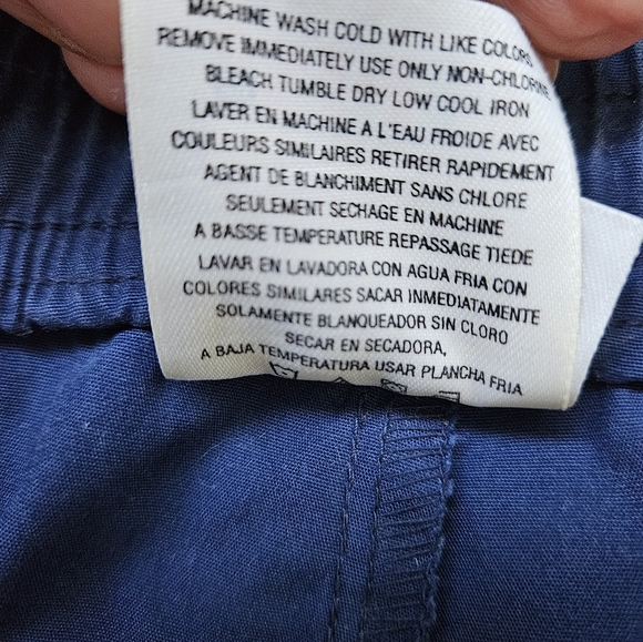 Adidas vintage blue trackpants high waist tapered leg elastic waist unisex sz M - Picture 14 of 17